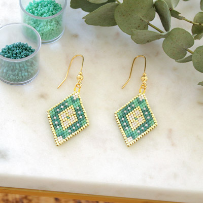 Tissage miyuki brick stitch debutant