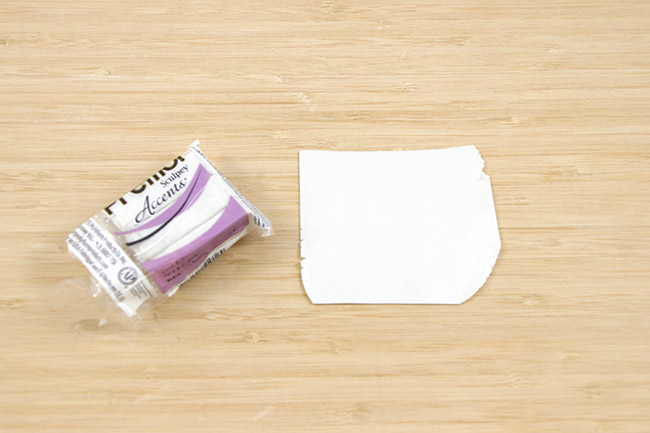 Fleurs d'hortensia en pâte polymère : Etape 1