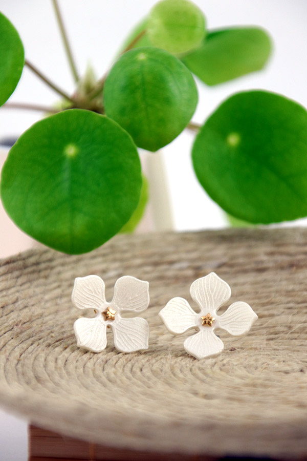 Schéma Fleurs d'hortensia en pâte polymère