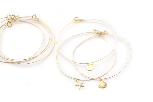 DIY Bracelet semainier en fil Gold Filled (or laminé) : Etape 5