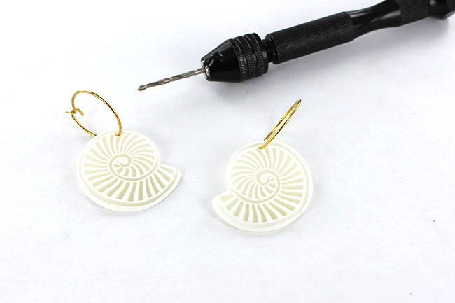 Cane nautile pâte polymère blanche et translucide : Etape 12