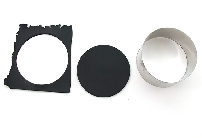 Coupelle constellation en pâte polymère : Etape 1