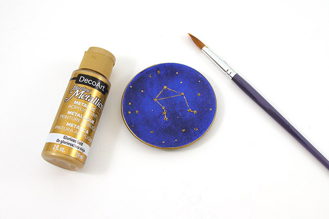 Coupelle constellation en pâte polymère : Etape 5