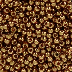 Rocaille Toho 11/0 TO11R421 - Transparent Pink Gold Luster x8g