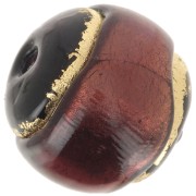 Ronde Murano 10 mm cerclée d'or Amethyst x1|raw }}