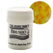 Pigment en poudre aquarellable Brusho Colours - Jaune x15 g