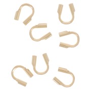 Protections pour fil cablé 0.46 mm en Gold Filled (or laminé)  x10