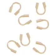 Protections pour fil cablé 0.46 mm en Gold Filled (or laminé)  x10