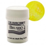 Pigment en poudre aquarellable Brusho Colours - Sunburst Lemon x15 g