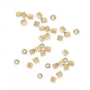 Tubes à écraser 1x1.1 mm Gold filled (or laminé)  x50