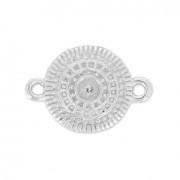 Intercalaire Mandalas à strasser 2 anneaux 18x12 mm en Argent 925 x1|raw }}