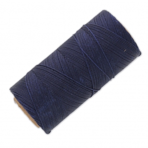 Bobine de fil ciré Linhasita pour micro macramé 0.75 mm - Navy Blue (70) x228m