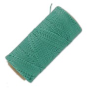 Bobine de fil ciré Linhasita pour micro macramé 0.75 mm - Green Turquoise (224) x228m