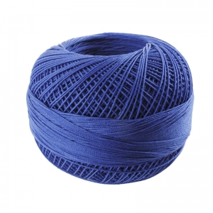 Fil de coton Lizbeth taille 80 Royal Blue n°652 x168m