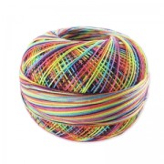 Fil de coton Lizbeth taille 80 Rainbow Splash n°184 x168m|raw }}