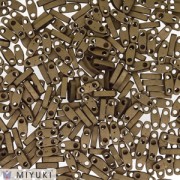Miyuki Quarter Tila Beads 5x1.2x1.9 mm QTL-2006 - Mat Metallic Dark Bronze x10g|raw }}