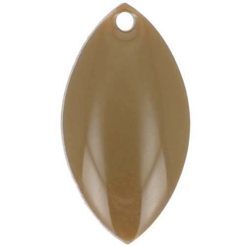 Navettes en métal et résine époxy 19x10 mm Olive x 8