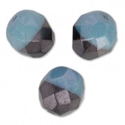 Facettes Duet 8 mm Bicolore Black/Opaque Blue Luster x20|raw }}