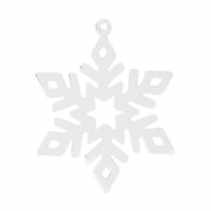 Pendentif Flocon de Neige 24x20 mm en Argent 925 x1