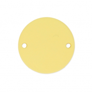 Intercalaire rond 2 trous recouvert de caoutchouc effet gomme 18 mm Jaune x