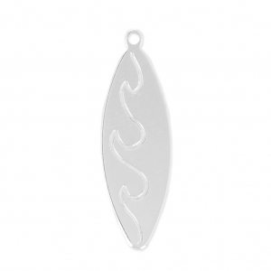 Pendentif Planche de Surf 25x8 mm en Argent 925 x1