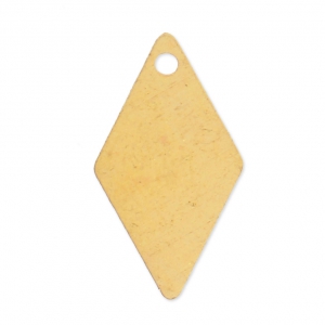 Sequins en métal lisse losange 16x9 mm doré x8