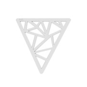 Pendentif /Intercalaire Triangle 15 mm en Argent 925 x1