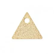 Sequins en métal diamanté triangle 8 mm doré x8