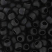 Rocaille Toho 15/0 TO15R49F - Opaque Jet Mat x8g