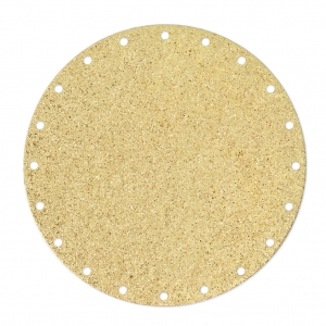 Intercalaire rond en métal diamanté pour Miyuki Delica 45 mm doré x1