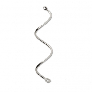 Intercalaires spirales en métal 2 trous 43 mm Argenté x2