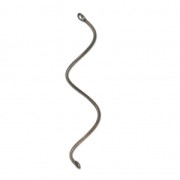 Intercalaires spirales en métal 2 trous 43 mm bronze x2|raw }}