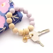 Perles rondes en bois brut 15 mm x40