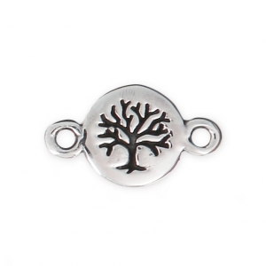 Intercalaire arbre de vie 2 anneaux 13x8 mm en Argent 925 x1