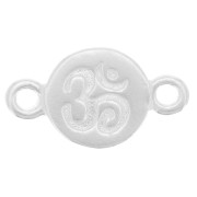 Intercalaire mantra om 2 anneaux 13x8 mm en Argent 925 x1|raw }}