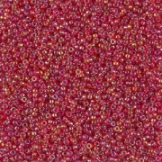Rocaille Miyuki 15/0 1010 - Flame Red AB Silver Lined x8g