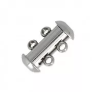 Fermoir 2 rangs coulissant 15 mm en Acier inoxydable x1
