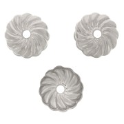 Coupelles filigranées 7 mm en Acier inox x10