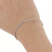 Bracelet jonc 61 mm avec boules - Acier inoxydable 304 x1