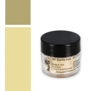 Poudre de mica Pearl Ex pour la pâte polymère Sparkle Gold n°657 x3g