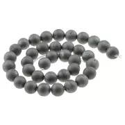 Perles Rondes Druzy Agate 10 mm Silver x5