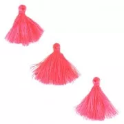 Pompons imitation coton 26-30 mm Hot Pink x10