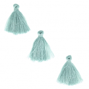 Pompons imitation coton 26-30 mm Light Teal x10
