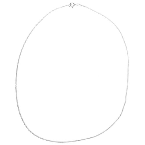 Tour de cou chaîne maille gourmette limée 1.20 mm - Argent 925 x42 cm