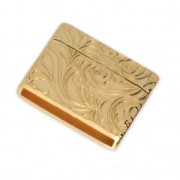 Fermoir aimanté motif baroque 19.3x22.3 mm pour lacet 20 mm Doré à l'or fin x1