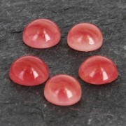 Cabochon en résine imitation pierre gemme 7.3 mm Cornaline x1