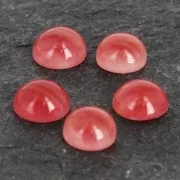 Cabochon en résine imitation pierre gemme 7.3 mm Cornaline x1