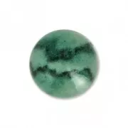 Cabochon en résine imitation pierre gemme 8 mm Green Jade x1
