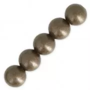 Perles rondes 10 mm bronze pour la création de bijoux fantaisie DIY x15