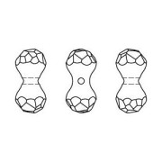 Modular Bead PureCrystal 5150 11x6 mm Black diamond x1